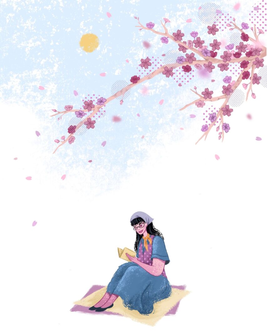 Under the Cherry Blossom tree
